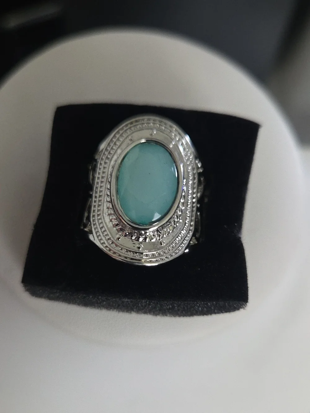 Paparazzi Calm And Clasdy Blue Ring NWT
